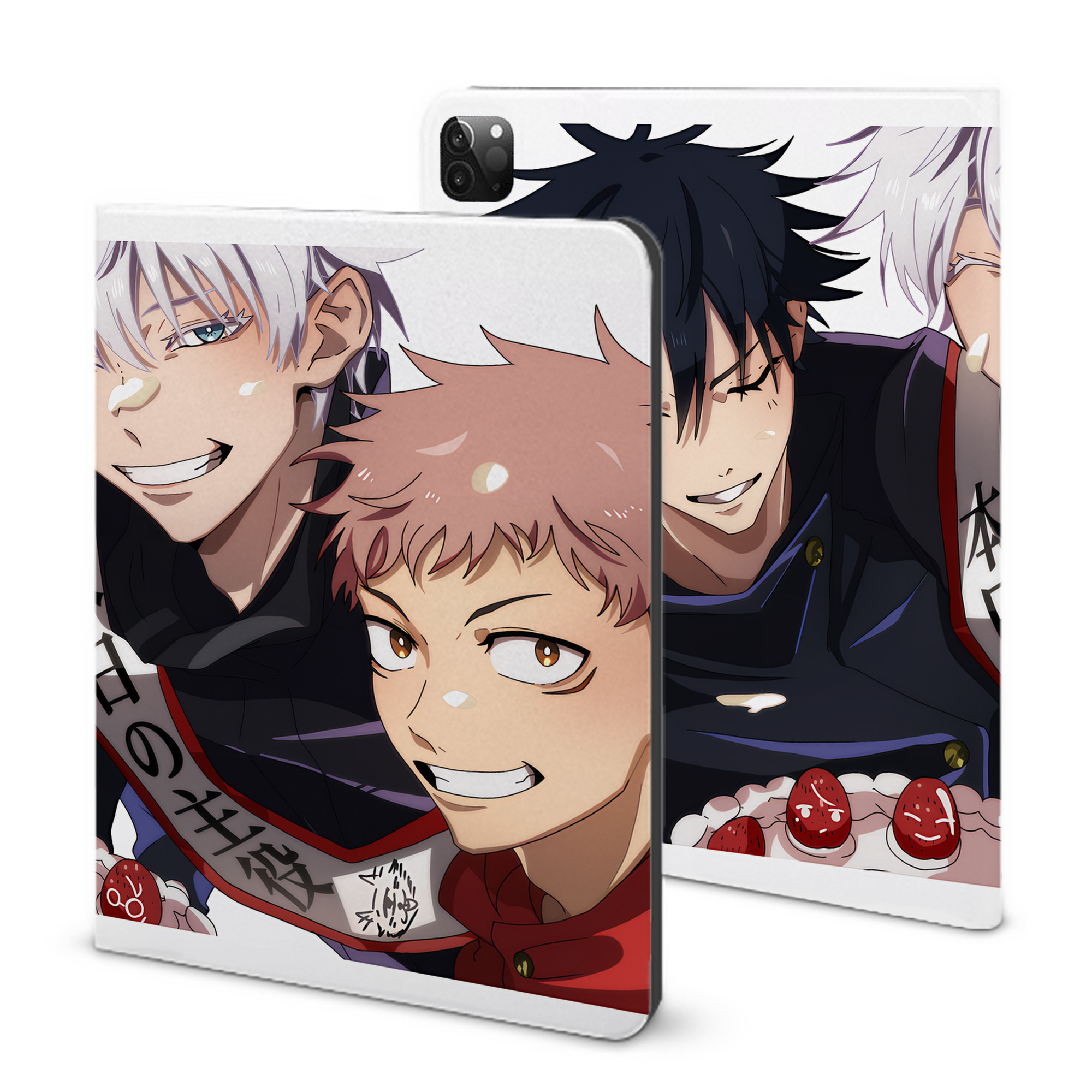（画像用） 呪術廻戦 Jujutsu Kaisen IPadケース ペンホルダー付き ブックスタイルデザイン